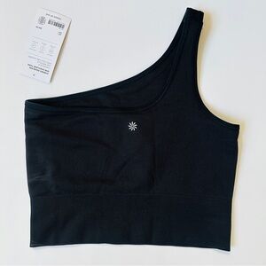 {Athleta} Aurora Seamless One Shoulder tank in black